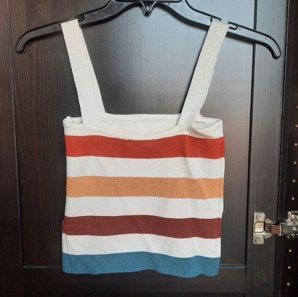 Forever 21 Striped and Cropped Sweater Tank - Picture 2 of 4